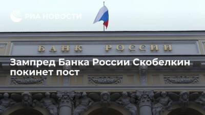 Зампред Банка России Дмитрий Скобелкин покинет пост с 25 января