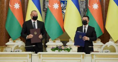 Визит президента Азербайджана в Украину: стороны подписали декларацию об углублении партнерства