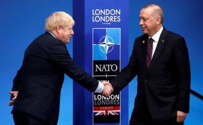 Премьер Великобритании Джонсон и президент Турции Эрдоган обсудили ситуацию в Украине: оба выразили значительную обеспокоенность наращиванием сил России