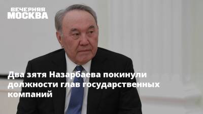 Два зятя Назарбаева покинули должности глав государственных компаний
