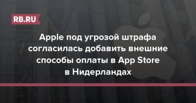 Apple под угрозой штрафа согласилась добавить внешние способы оплаты в App Store в Нидерландах