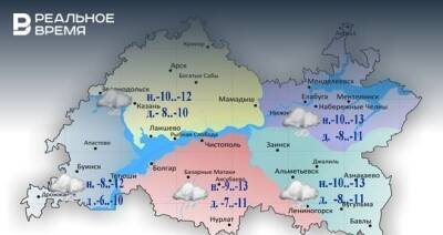 В Татарстане сегодня местами метель и до -13 градусов