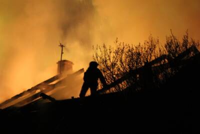 Сегодня ночью в Ульяновской области случился пожар в жилом доме