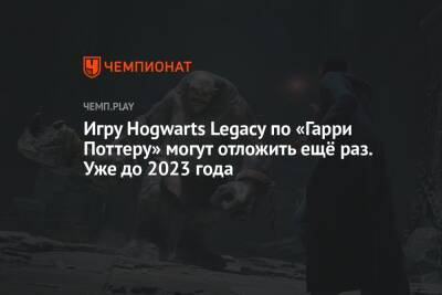 Игру Hogwarts Legacy по «Гарри Поттеру» могут отложить ещё раз. Уже до 2023 года
