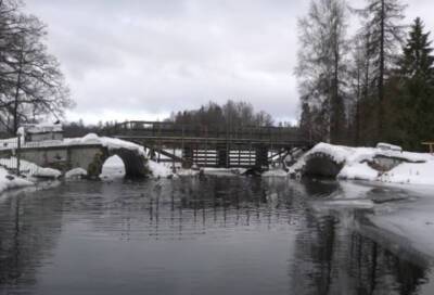 Большой Каменный мост в Гатчине будет закрыт на ремонт с 17 января