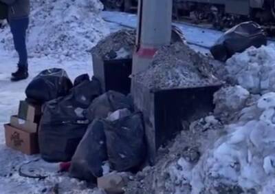 Вокзал Рязань-1 зарос горами мусора и грязного снега