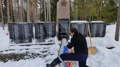 Поисковики навели порядок в мемориальной зоне «Вечно живой» возле поселка Александровка – фото