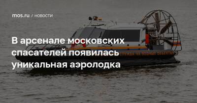 В арсенале московских спасателей появилась уникальная аэролодка