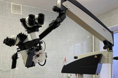 Новенький ЛОР-микроскоп привезли в детскую областную больницу в Великом Новгороде