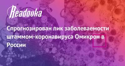 Спрогнозирован пик заболеваемости штаммом-коронавируса Омикрон в России