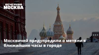 Москвичей предупредили о метели в ближайшие часы в городе