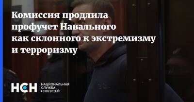 Комиссия продлила профучет Навального как склонного к экстремизму и терроризму
