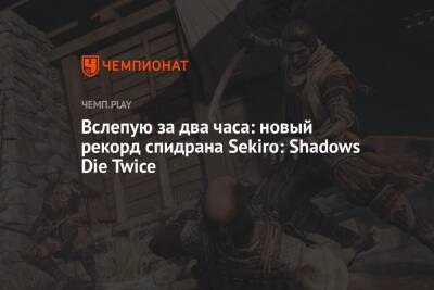 Вслепую за два часа: новый рекорд спидрана Sekiro: Shadows Die Twice