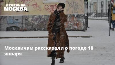 Москвичам рассказали о погоде 18 января