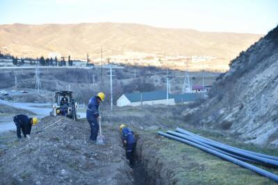 Восстанавливается водоснабжение поселка Суговушан и села Талыш Тертерского района (ФОТО)