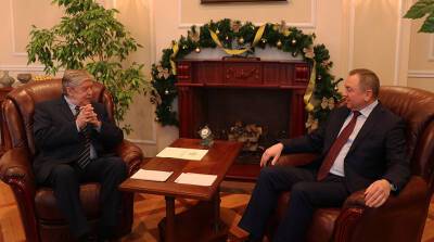 Макей встретился с послом России Лукьяновым, который завершает дипмиссию в Беларуси