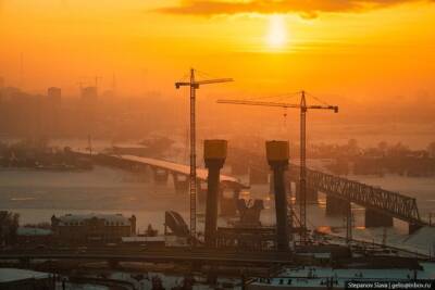 Новосибирский фотограф показал строящийся четвертый мост c высоты