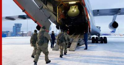 За сутки из Казахстана в Россию прибыли 40 самолетов с миротворцами ОДКБ на борту