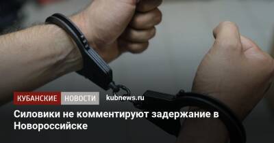 Силовики не комментируют задержание в Новороссийске