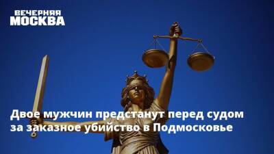 Двое мужчин предстанут перед судом за заказное убийство в Подмосковье