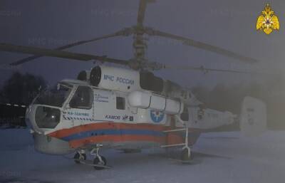 Пациента доставили из Кимр в Тверь на вертолете МЧС