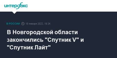 В Новгородской области закончились "Спутник V" и "Спутник Лайт"