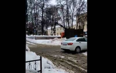Туляков шокировал странный метод уборки снега - 7info.ru - Тула - Тула