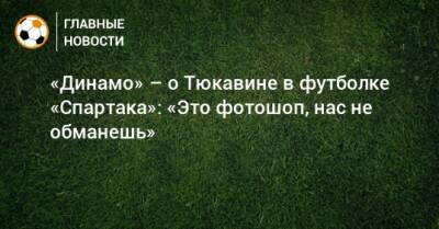 «Динамо» – о Тюкавине в футболке «Спартака»: «Это фотошоп, нас не обманешь»