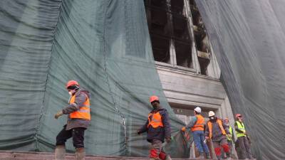 В Казахстане приступили к восстановлению поврежденных при беспорядках государственных зданий