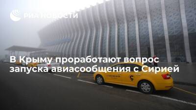 Глава Крыма Аксенов анонсировал запуск авиасообщения с Сирией через Кубань и Армению