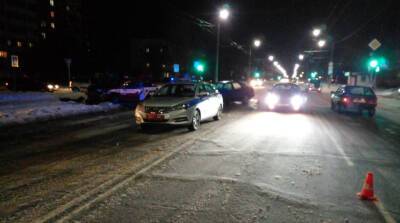 В Могилеве в результате ДТП загорелось такси