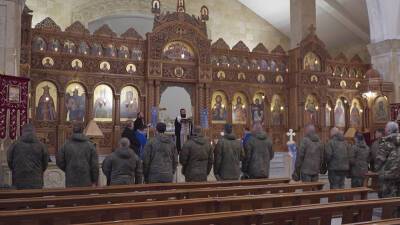 Как российские военные празднуют Крещение в Сирии