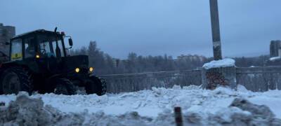 Вывозить снег с улиц Петрозаводска больше некуда - полигоны переполнены