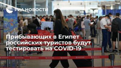 В Египте уведомили, что с 22 января всех туристов из России будут тестировать на COVID-19