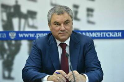 Володин назвал важным диалог между парламентами России и Сербии
