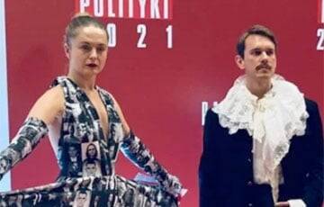 Платье с портретами белорусских политзаключенных победило на самом престижном конкурсе искусства в Польше