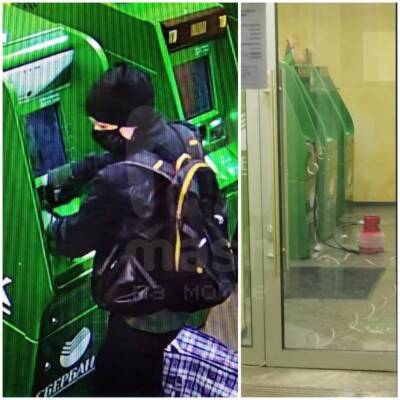 Подробности: попытка студентки взорвать банкомат в Вырице попала на видео