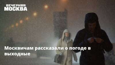 Москвичам рассказали о погоде в выходные