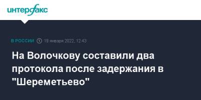 На Волочкову составили два протокола после задержания в "Шереметьево"