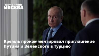 Кремль прокомментировал приглашение Путина и Зеленского в Турцию