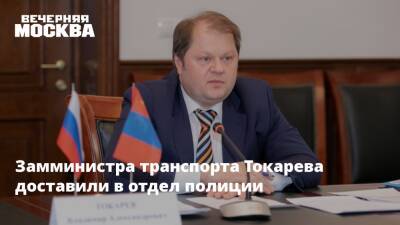 Замминистра транспорта Токарева доставили в отдел полиции