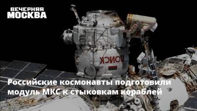 Российские космонавты подготовили модуль МКС к стыковкам кораблей