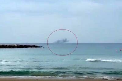 Две ракеты из сектора Газа упали в Средиземное море у побережья Тель-Авива