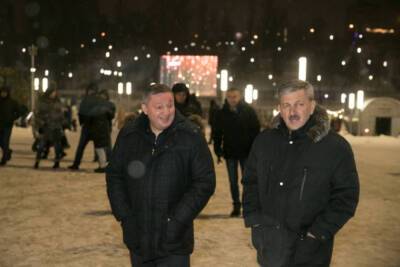 Андрей Бочаров посетил новогодние площадки Волгограда