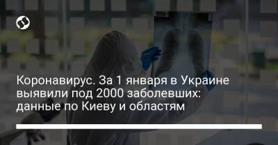 Коронавирус. За 1 января в Украине выявили под 2000 заболевших: данные по Киеву и областям