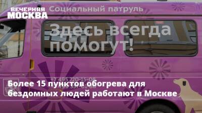 Евгений Стружак - Более 15 пунктов обогрева для бездомных людей работают в Москве - vm.ru - Москва - Москва