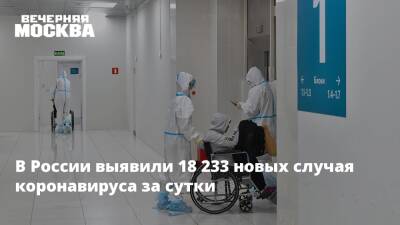 В России выявили 18 233 новых случая коронавируса за сутки