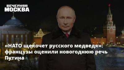 «НАТО щекочет русского медведя»: французы оценили новогоднюю речь Путина