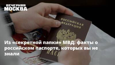 Из «секретной папки» МВД: факты о российском паспорте, которых вы не знали