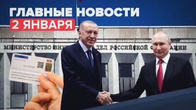 Новости дня — 2 января: Путин и Эрдоган поговорили по телефону, ДТП в Рязанской области